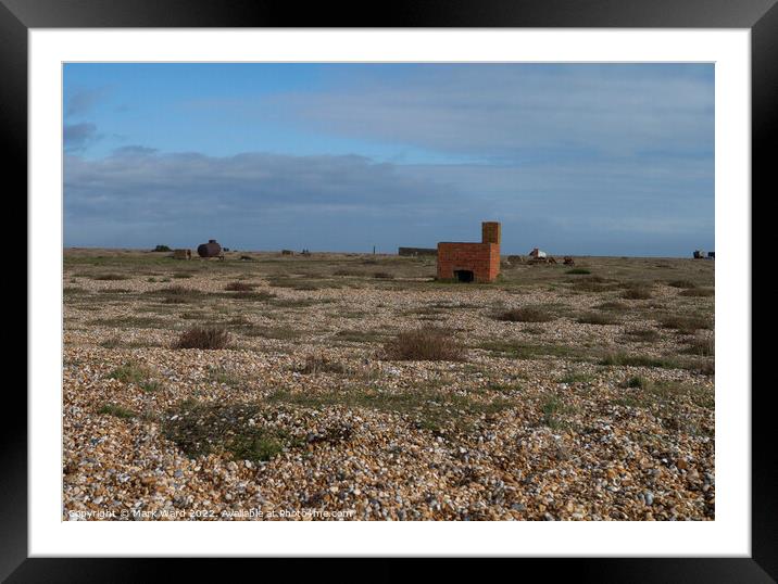 Dungeness. An Oddity. Framed Mounted Print by Mark Ward