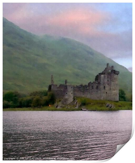 Kilchurn castle..Loch Awe argyll and bute Print by dale rys (LP)