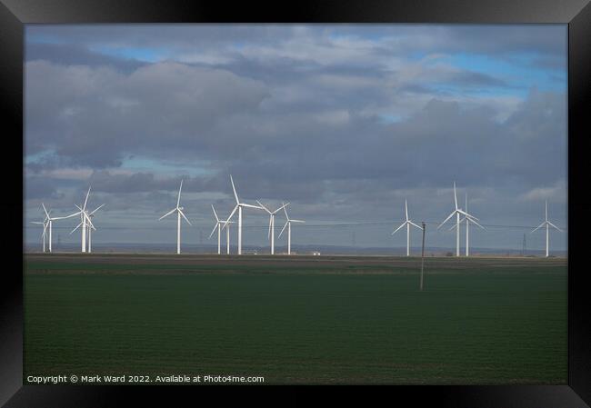 Harnessing the Wind. Framed Print by Mark Ward