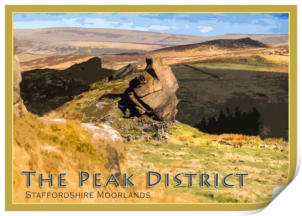 Staffordshire Moorlands Print by geoff shoults
