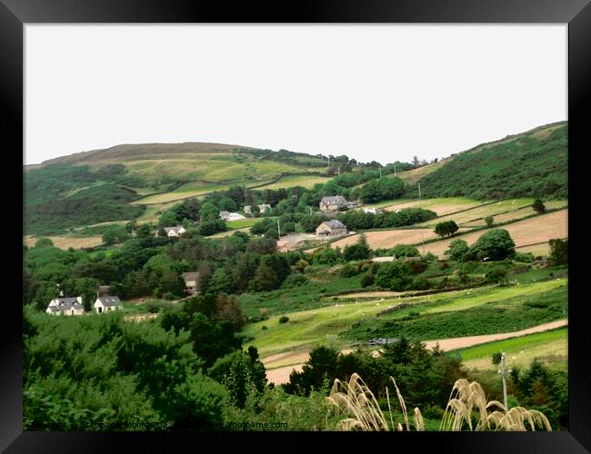 Hills and fields of Donegal Framed Print by Stephanie Moore