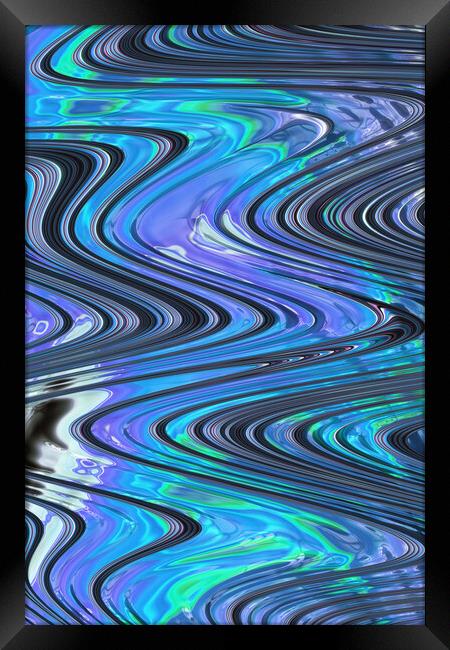 Blue Wave Framed Print by Vickie Fiveash