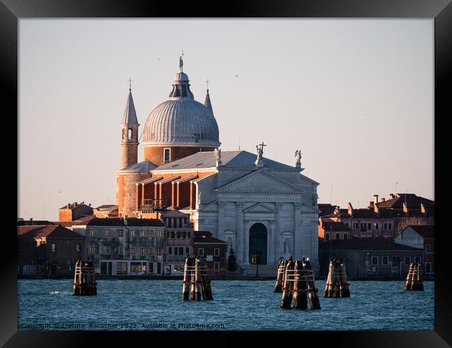 Redentore Church in Venice in the Morning Framed Print by Dietmar Rauscher