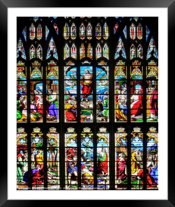 The Divine Light Window Framed Mounted Print by Roger Mechan