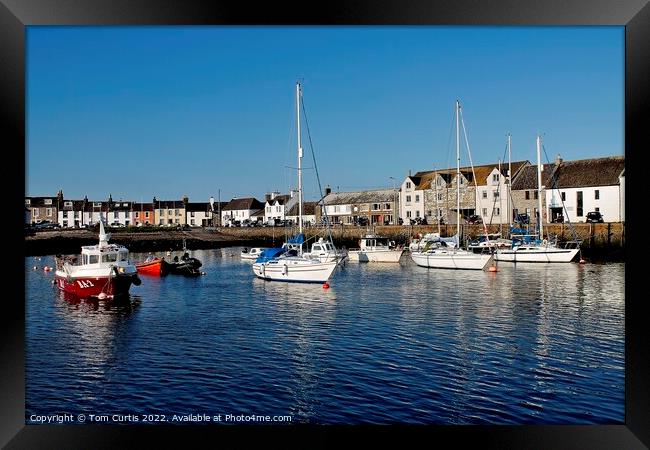 Whithorn harbour scotland Framed Print by Tom Curtis