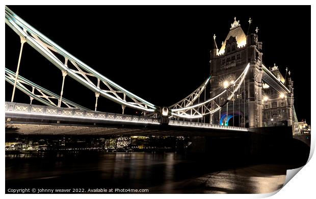 Tower Bridge Long Exposure Print by johnny weaver