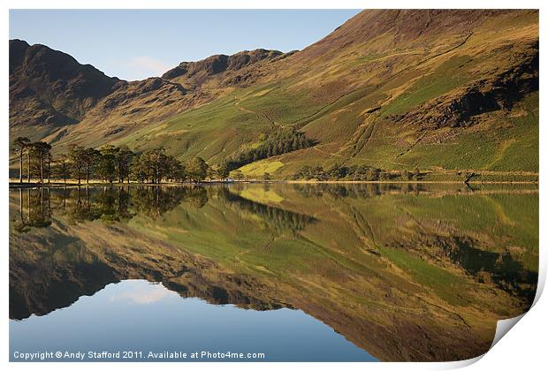 Buttermere Reflections Print by Andy Stafford