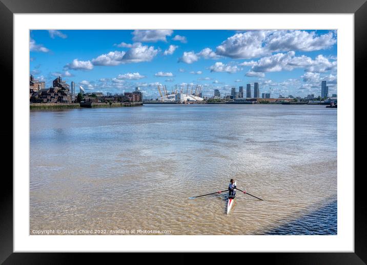 Canoe on the River Thames Framed Mounted Print by Travel and Pixels 