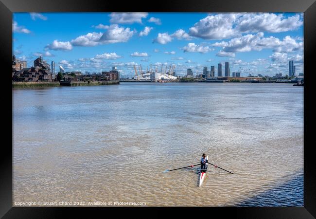 Canoe on the River Thames Framed Print by Travel and Pixels 