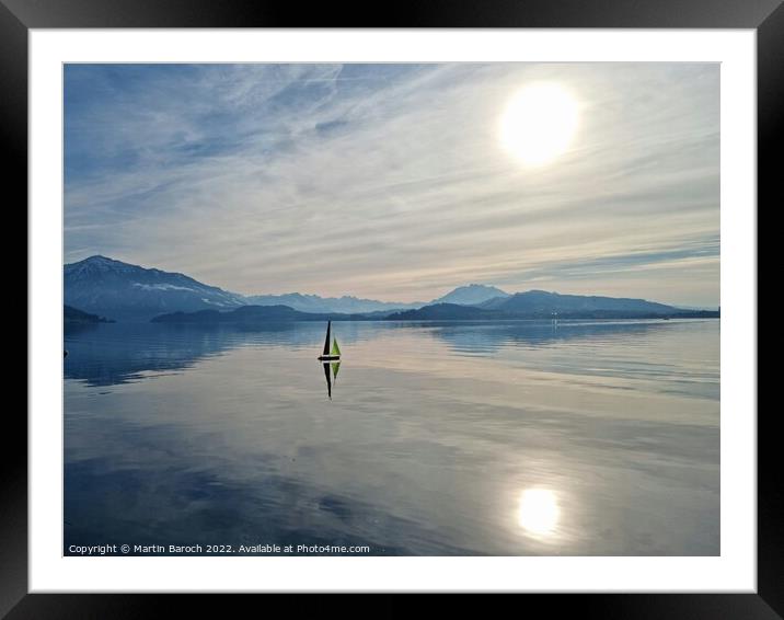 Double sunny Lake Zug Framed Mounted Print by Martin Baroch