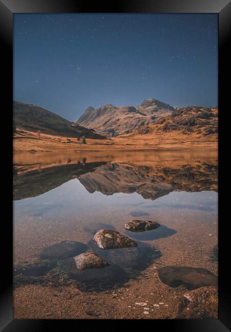 Stars above the Langdales Framed Print by Jonny Gios