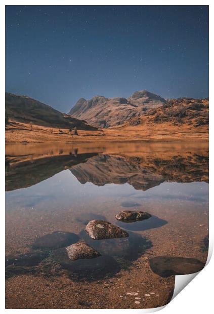Stars above the Langdales Print by Jonny Gios