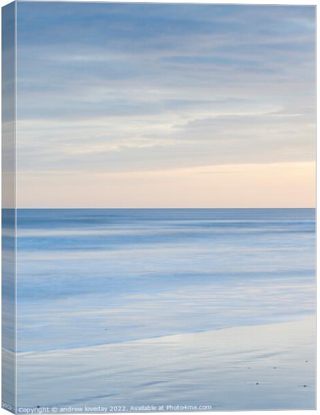 Cromer beach abstract  Canvas Print by andrew loveday