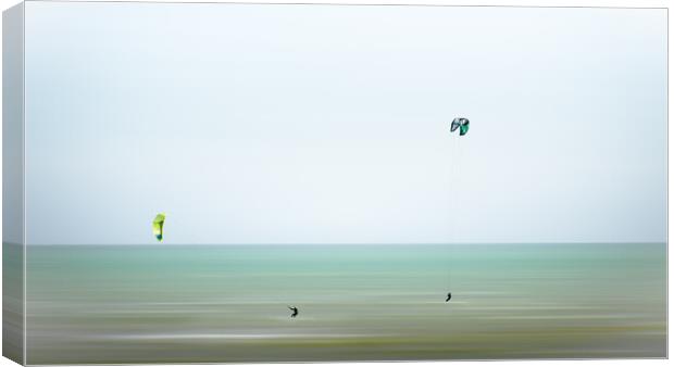 Kiteboarders Canvas Print by Mark Jones
