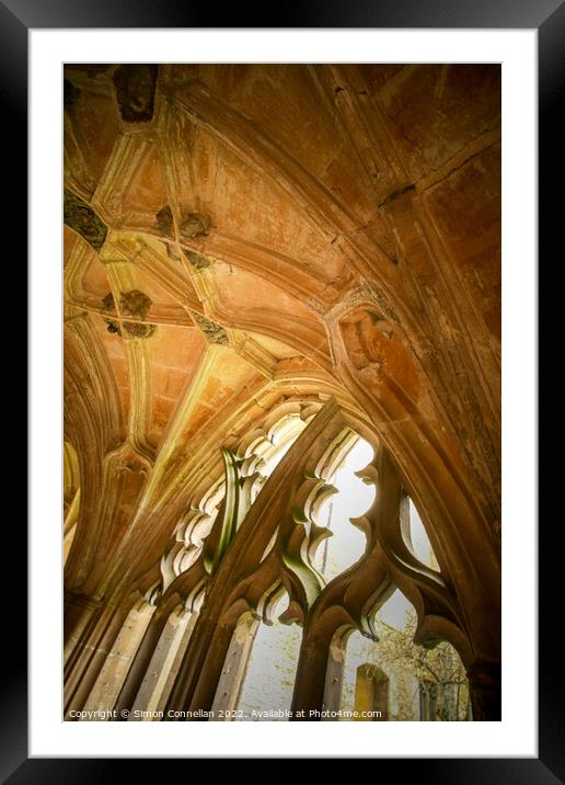 Lacock Cloisters Framed Mounted Print by Simon Connellan