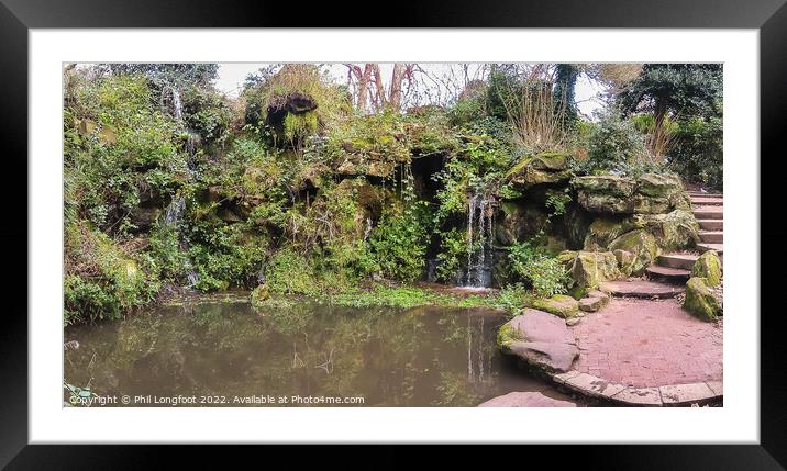 Fairy Glen Sefton Park Liverpool Panoramic Photo.  Framed Mounted Print by Phil Longfoot