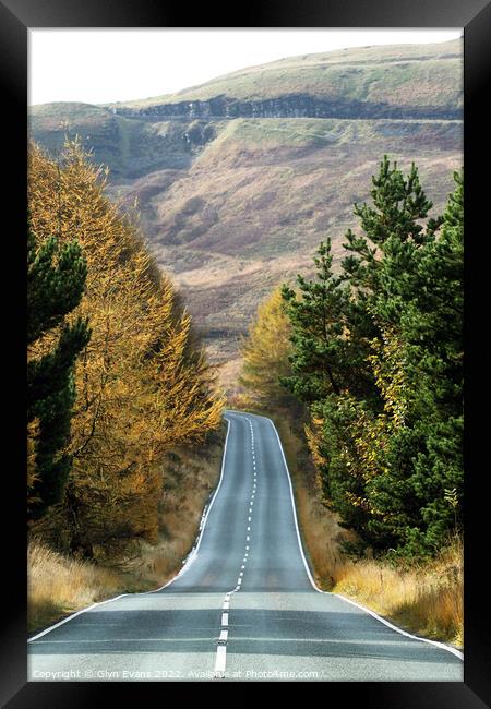 The Open Road Framed Print by Glyn Evans