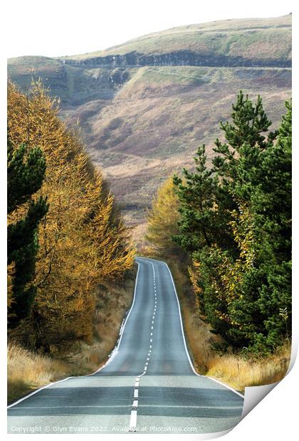 The Open Road Print by Glyn Evans