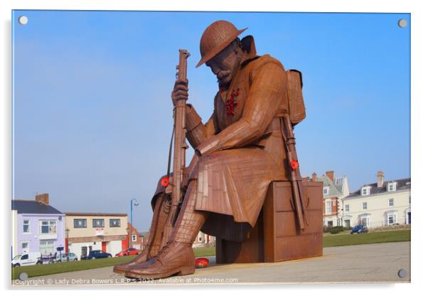 Seaham Tommy Statue Acrylic by Lady Debra Bowers L.R.P.S
