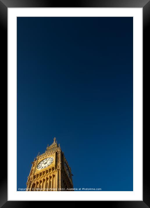 Big Ben  Framed Mounted Print by Simon Connellan