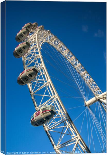 The London Eye, London Canvas Print by Simon Connellan