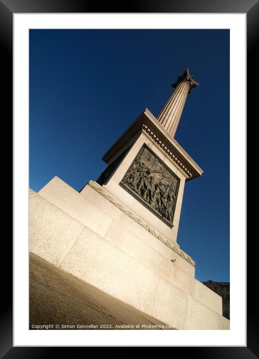 Nelson's Column Framed Mounted Print by Simon Connellan