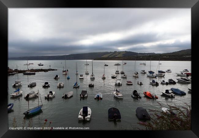 New Quay Harbour, Cardigan. Framed Print by Glyn Evans