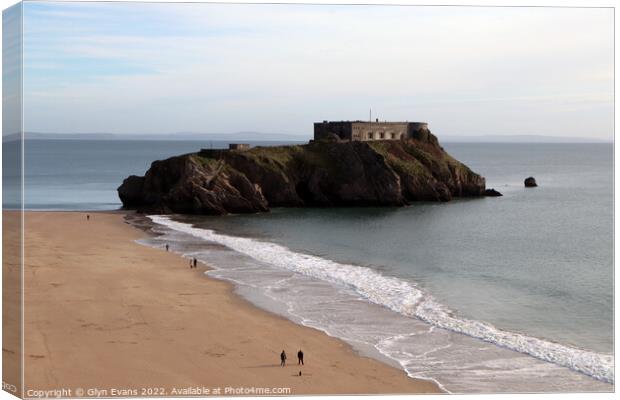 St Catherine's Island, Tenby Canvas Print by Glyn Evans