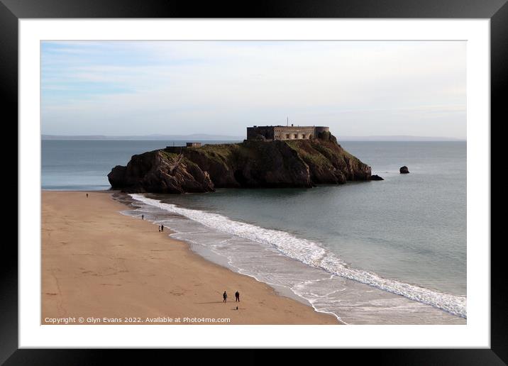St Catherine's Island, Tenby Framed Mounted Print by Glyn Evans