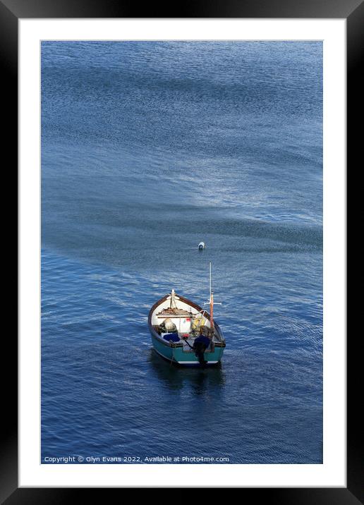 Fishing Boat Framed Mounted Print by Glyn Evans