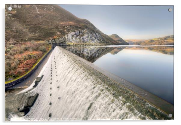 Caban Coch Dam, Elan Valley  Acrylic by Neil Holman