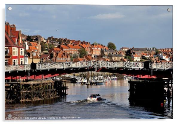 River Esk Whitby Acrylic by Tom Curtis