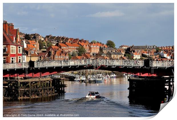 River Esk Whitby Print by Tom Curtis