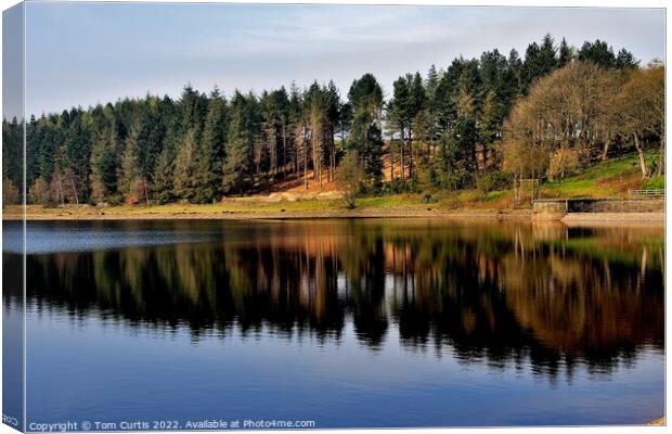 Langsett Reservoir Canvas Print by Tom Curtis