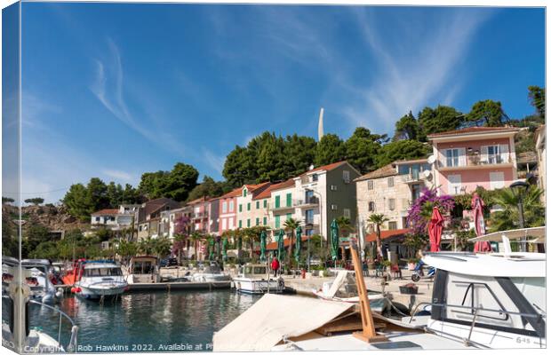 Podgora Marina  Canvas Print by Rob Hawkins