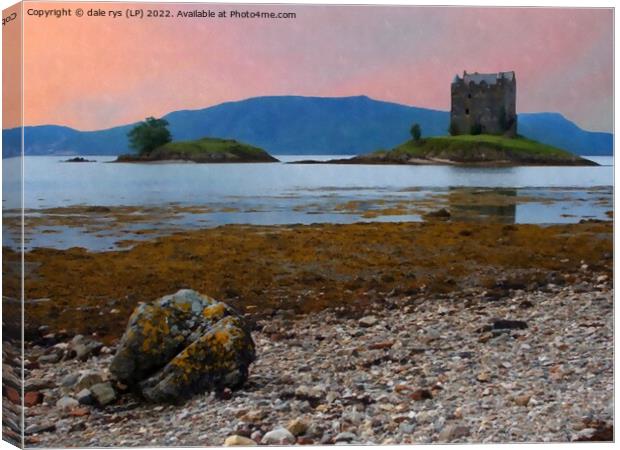 STALKER CASTLE argyll and bute  Canvas Print by dale rys (LP)
