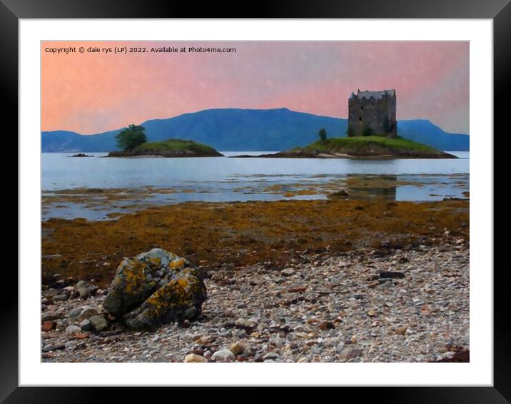STALKER CASTLE argyll and bute  Framed Mounted Print by dale rys (LP)