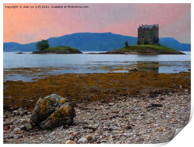 STALKER CASTLE argyll and bute  Print by dale rys (LP)