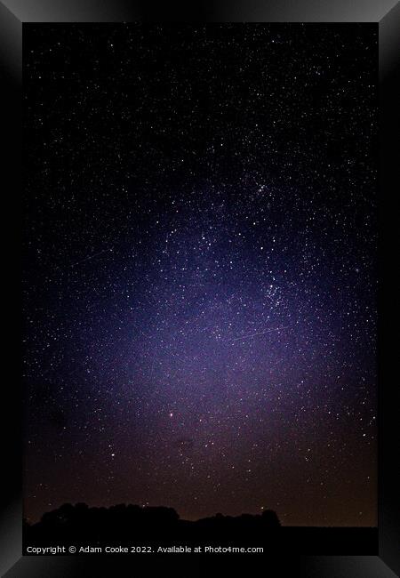 Star Gazing | Cornwall Framed Print by Adam Cooke