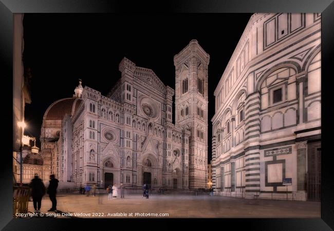 Santa Maria del Fiore basilica in Florence, Italy Framed Print by Sergio Delle Vedove