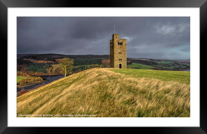 Boot's Folly in Autumn light Framed Mounted Print by Chris Drabble