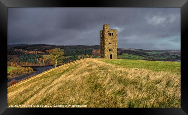 Boot's Folly in Autumn light Framed Print by Chris Drabble