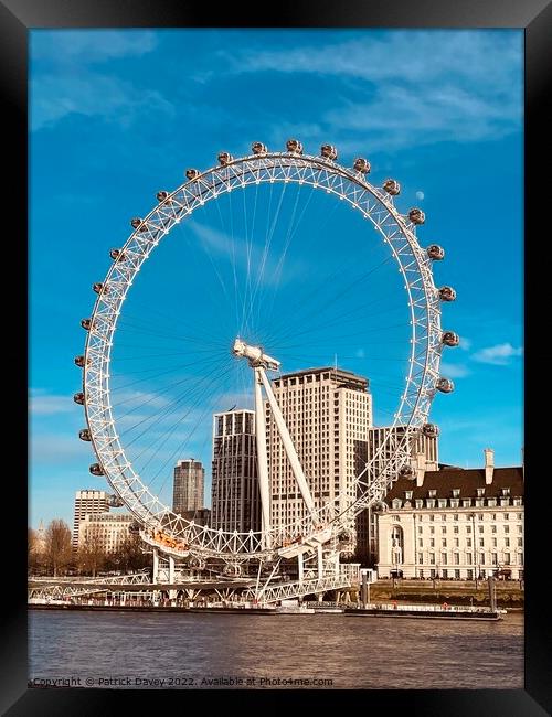 London Eye Framed Print by Patrick Davey