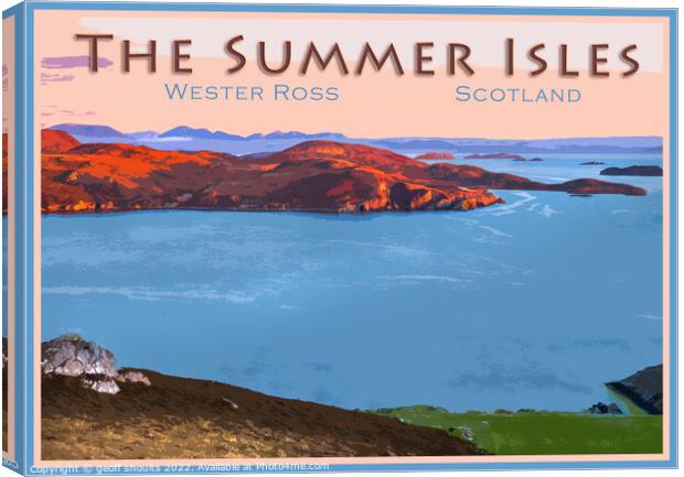 The Summer Isles Canvas Print by geoff shoults