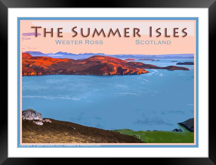The Summer Isles Framed Mounted Print by geoff shoults
