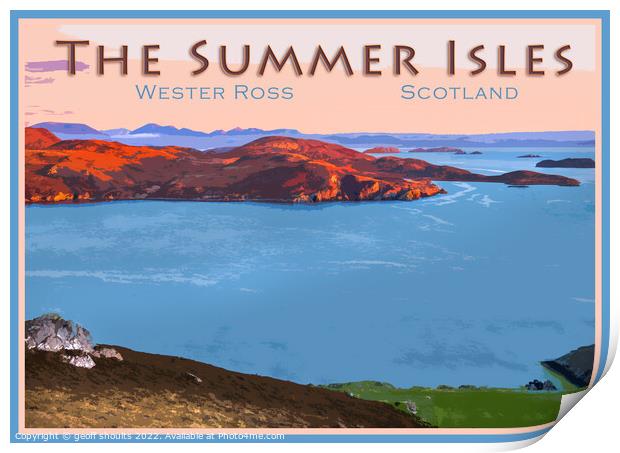 The Summer Isles Print by geoff shoults
