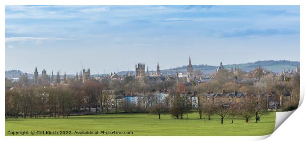 Oxford's Dreaming Spires Print by Cliff Kinch