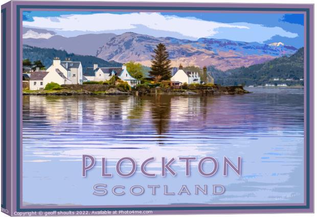 Plockton Canvas Print by geoff shoults