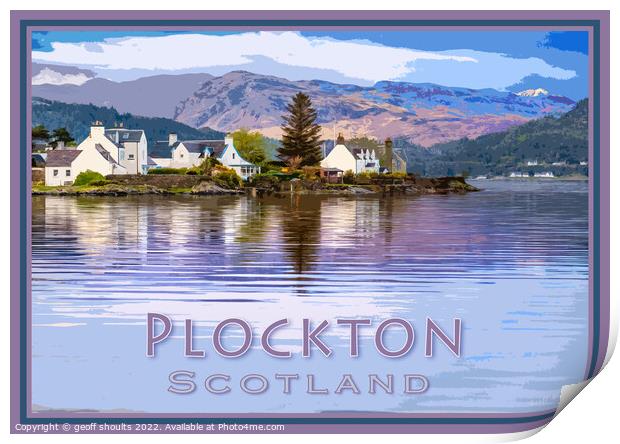 Plockton Print by geoff shoults