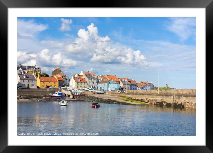 Picturesque St Monans Harbour Framed Mounted Print by Kasia Design